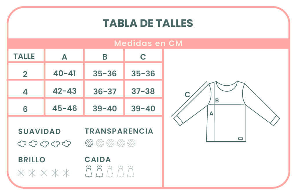 Tabal de talles Sweater salerno